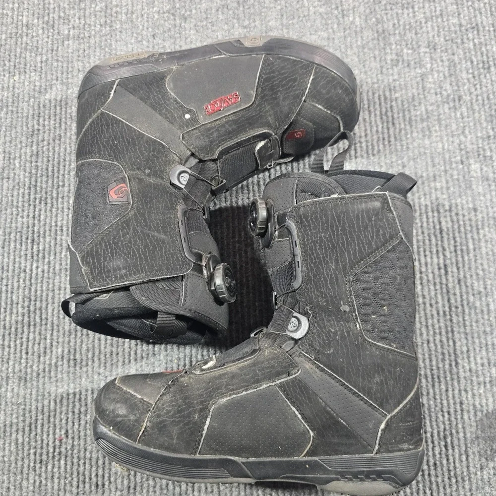Salomon Savage Snowboard Boots Mens‎ 27.0 US 9 Black Rubber Sole Freestyle